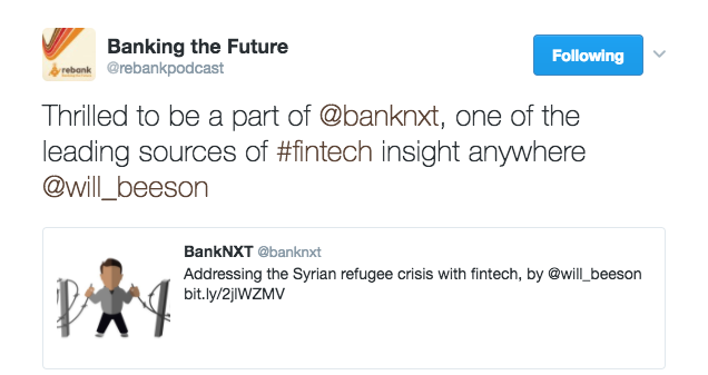 Will Beeson of Banking the Future on BankNXT